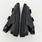 Princess Polly  Rue Sandals Size 8 Chunky Vegan Leather Black Photo 6