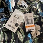 Kensie  Floral Button Down Hawaiian Style Short Sleeve Women’s Shirt Sz Small NWT Photo 4