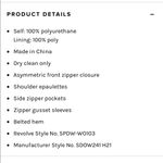 superdown  Giovanna Moto Jacket in Tan Faux Leather with Pockets Zips and Belt Photo 10