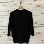 Misook Exclusively Mandarin Collar Knit Top - Black - Medium Photo 10
