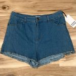 Unique Vintage NEW  Blue Denim Daisy Duke Shorts Women’s Large Photo 2