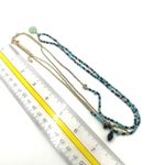 Blue and black double chain long necklace Photo 5