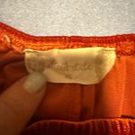 Altar'd State Orange Ruched Puff Sleeve Blouse Photo 5