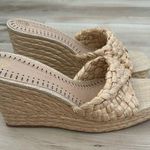 Antonio Melani Magee Braided Raffia Wedge Mule Sandal Size 9.5 Photo 0