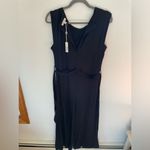 Max Studio  Women's Sleeveless Black Jumpsuit size S NWT French Terry Waist Tie Photo 9