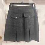 Tracy Evans NWT Vintage Tracy Evens Wool-Like Charcoal Gray Preppy Skirt Photo 0
