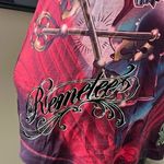 Remetee City of Angels V Neck‎ Tee Skull Skeleton Keys Roses Size… Black Photo 2