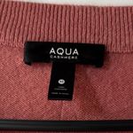 AQUA  Women's salmon color V-Neck Sweater SIZE M Photo 8