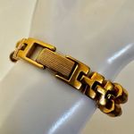 Avon faux tortoise vintage watch/ bracelet. Brown Photo 6