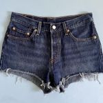 Levi's Levi’s 501 Original High Rise Distressed Raw Edge Cotton Cutoff Jean Shorts Photo 0