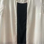 ⭐️I.N. studio white and black colorblock short sleeve blouse size XL Photo 5