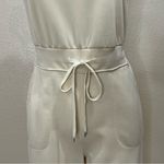 Cream Sleeveless Jumpsuit Romper Size Medium Photo 4