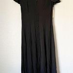 The Row NWT A Black Button Front Midi Dress X-Small Photo 0