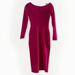 Chiara Boni  La Petite Robe Kaya Pink/Cherry  Pleated Detail Sheath Dress‎ 4/40 Photo 4