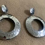 11 Honoré Textured Silver Hoops Photo 3