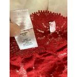 Victoria's Secret Vintage y2k  2001 Holiday Collection Lace Wrap Top Red Size M Photo 6