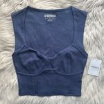 Forever 21 Active Blue Corset Crop Top Photo 2