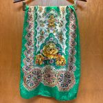 Vintage Silk Scarf Bundle, 3 Mixed Print, Multicolor Rectangle Scarves Photo 12