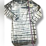 Monrow White Tiger Tie Dye Contrast Mesh Dress Revolve New With tags size XS Photo 7