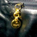 Salvatore Ferragamo  Jungle Coated Canvas Leather Shoulder Strap Tote Lined Bag Photo 13