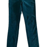 Anthropologie Pants Pilcro Teal corduroy Cotton Stretch 25 Green Boho Photo 0