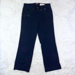 J.Crew Women’s City Fit Classic Twill Chino Navy Blue Nautical Wide Leg Pants 8 Photo 1