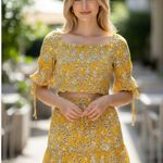 Mimi Chica NWT Floral Smocked Blouse Ruffles Skirt 2 Pcs Set Photo 0