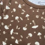 No Boundaries Mushroom Shirt Juniors XL‎ Retro Y2K 90's Hippie Cottagecore Crop Ribbed 70's Photo 1