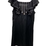 BCBGMAXAZRIA Bcbg MaxAzaria black dress size medium ruffle tiered sleeves Photo 0