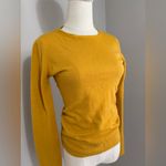 Atmosphere  women’s mustard crewneck acrylic sweater size small Photo 1