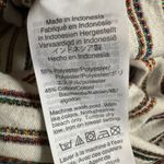 Madewell Long Sleeve Rainbow Stripe Top Tee Embroidered Boyfriend Fit Boxy Fall Photo 5