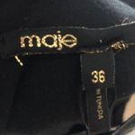 Maje  Black & White Tank Dress Wool Bottom Leather & Grommets Size 36 Photo 7