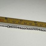 VCLM Gunmetal Tone & Blue Rhinestone Charmed Necklace Lovely For Party / Evening Photo 4