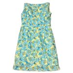 Lilly Pulitzer Vintage White Label Sleeveless Japanese Fans Dress size 8 Photo 2