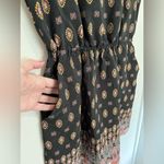 Hippie Rose  Vintage Bohemian Short Sleeve Mini Dress With Pockets Sz M EUC Photo 1