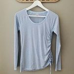 CALIA by Carrie Underwood Striped Long Sleeve Top Blue Sz Small Photo 0