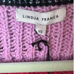 NEW LINGUA FRANCA ashby stitch top in taffy multi Size Extra Small Blue Photo 9