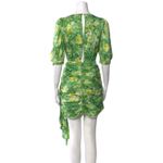 RONNY KOBO Silk Midi Length Dress gFloral Ruched Neck Mini Dress Size L Green Size L Photo 1