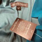 Boston Proper  Beyond Travel Classic Boyfriend Blazer in‎ Teal Women's 18 Photo 2
