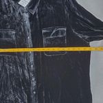 Orvis New  Womens Size XL (18/20) Silk‎ Rayon Black Button-Up Shirt Velvet Velour Photo 3