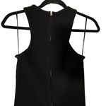 St. John Rib Knit Midi Full Zip Back Racerback Dress Black Size Small Photo 10