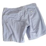 J.Crew  Bermuda Shorts Womens Size 12 Blue White‎ Striped Seersucker Nautical Photo 7