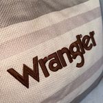 Wrangler New  Striped Canvas Nuetral Brown Cream Large Western Womens Tote Bag Photo 10