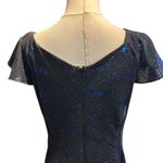 Paige Black Dress Blue Sequin Formal USA Southeastern Performance Apparel SZ 10 LBD Photo 5