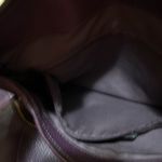 Coach Leather Purple Pebble Hobo Shoulder Bag Gold Zippers Chain Purple Interior Photo 11