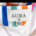 Aura NWT  colorful striped maxi dress M Photo 11