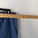 Jane Ashley Pants Vintage 90 small Embroidered Floral Capri Denim Cottage Photo 4