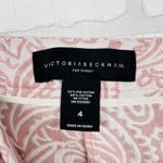 Victoria Beckham Blush Pink Paisley Brocade Shorts - Women's Size 4 Photo 4