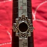 Onyx Fashion Silver Ring Size 6  Obsidian Chunky Photo 0