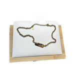  gold toned chain necklace with “guess” plated name plate Photo 5